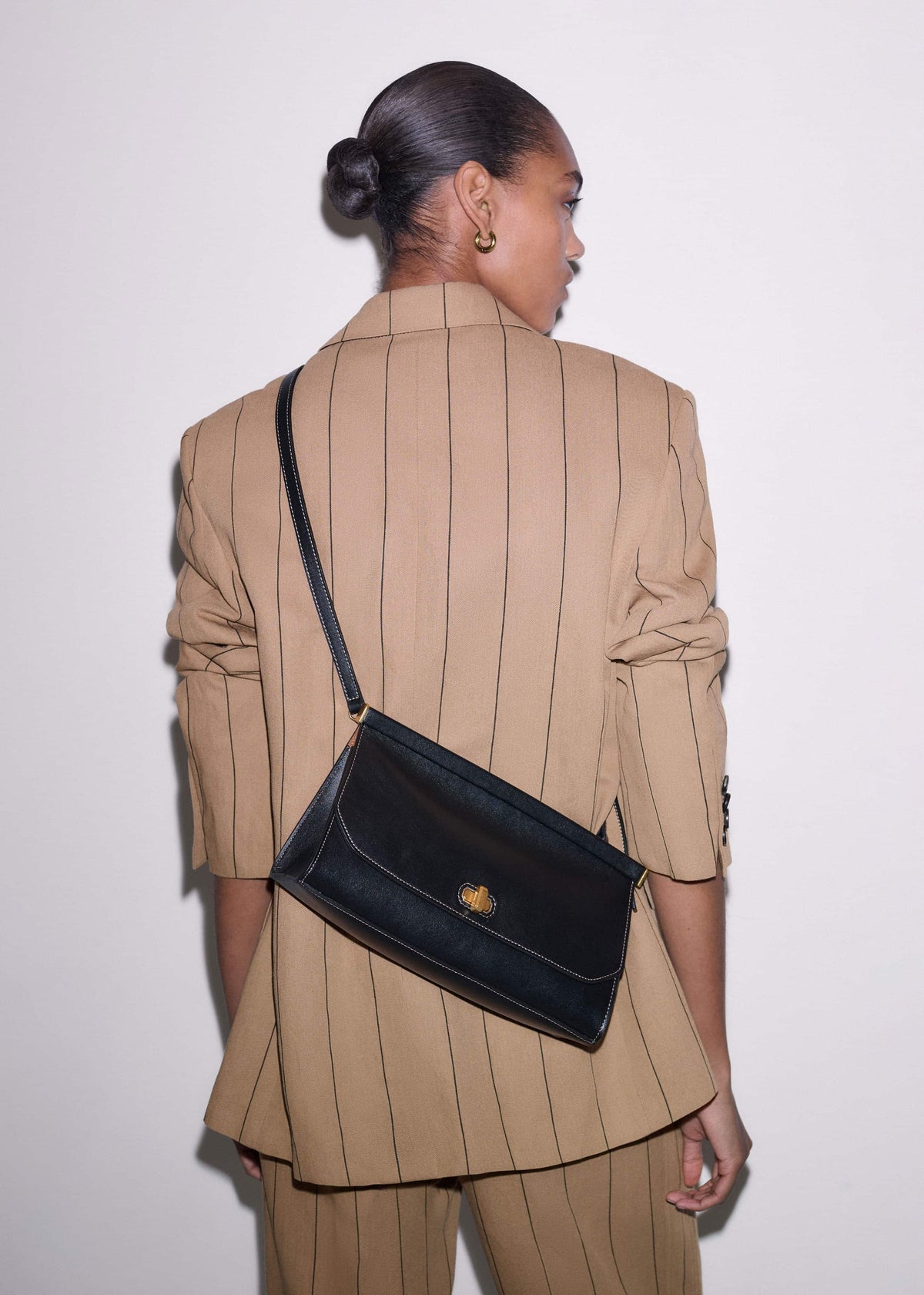 ME+EM Black Tailored Clutch Bag