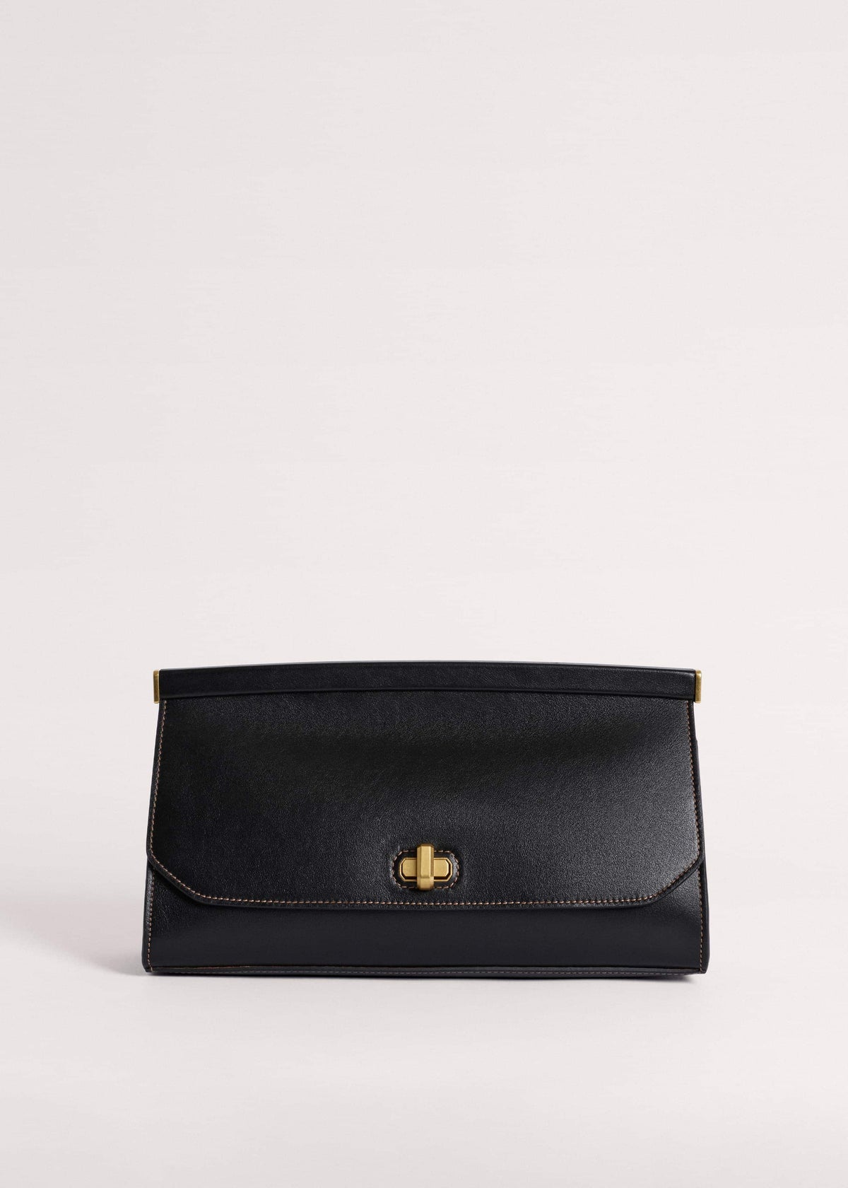 ME+EM Black Tailored Clutch Bag
