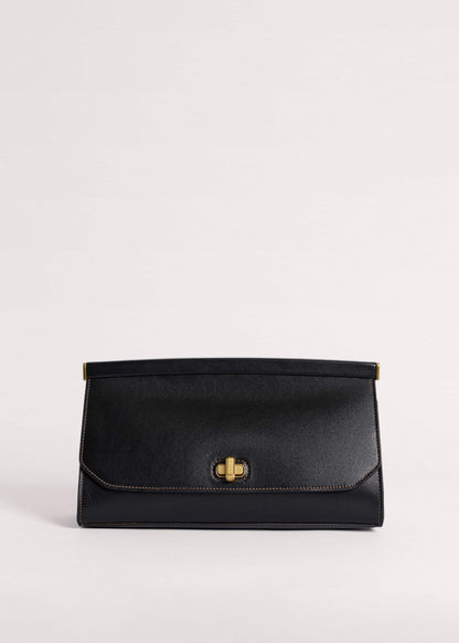 ME+EM Black Tailored Clutch Bag