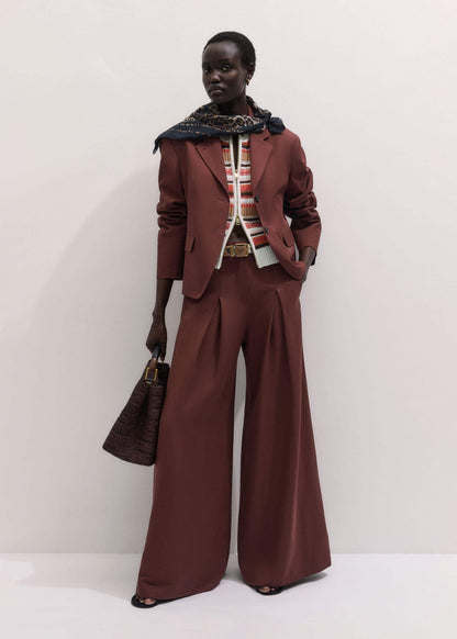 ME+EM Cinnamon Brown Icon Oversized Blazer Suit