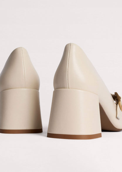 ME+EM Cream Classic Mary Jane Heel