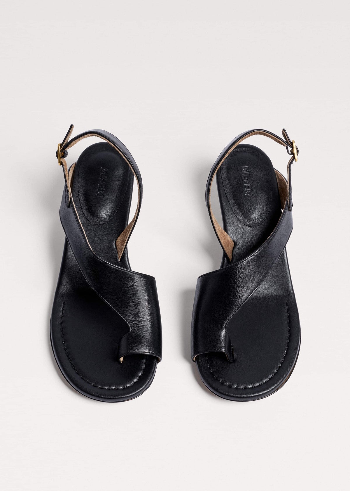 ME+EM Black Asymmetric Heel