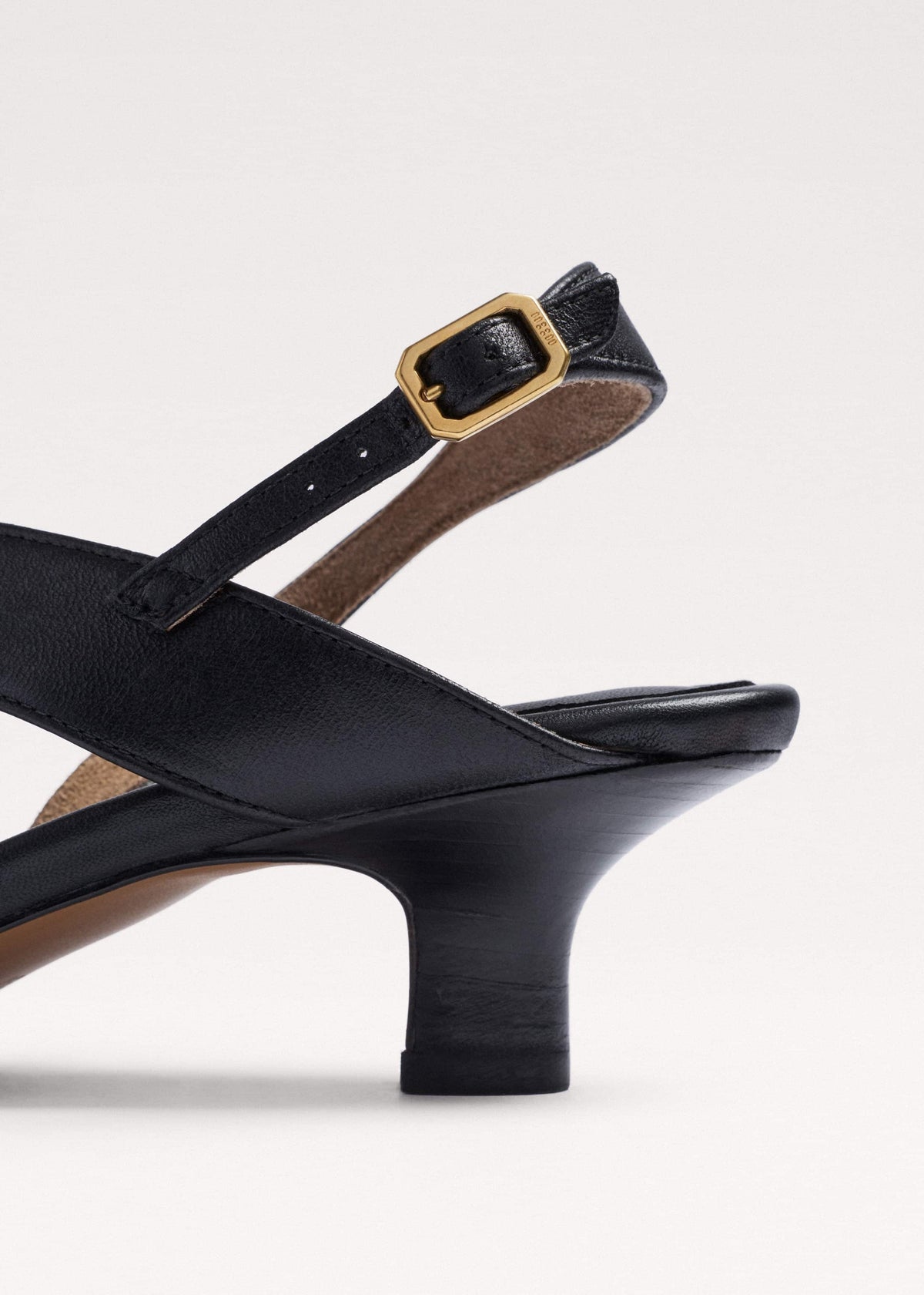 ME+EM Black Asymmetric Heel