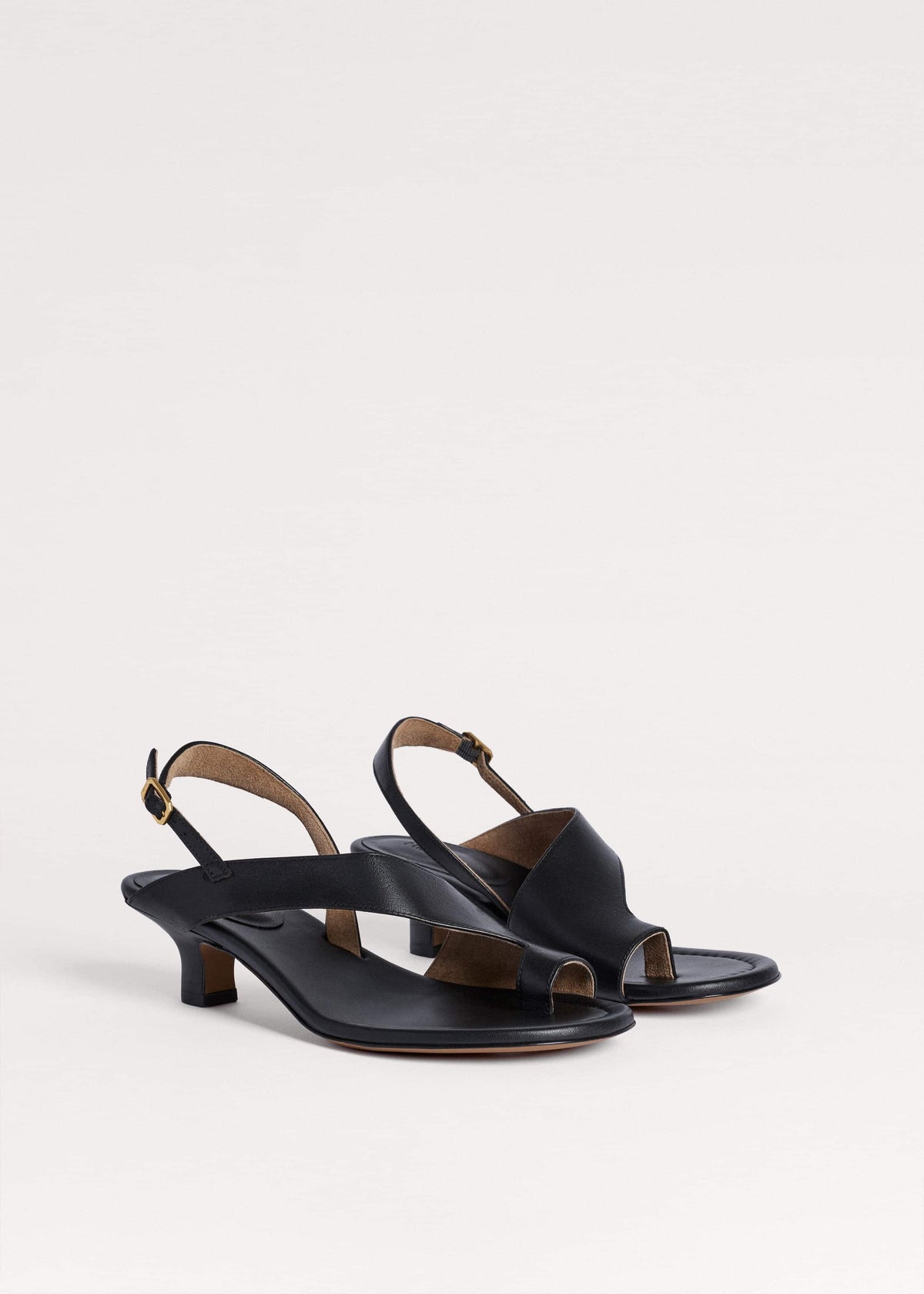 ME+EM Black Asymmetric Heel