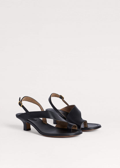 ME+EM Black Asymmetric Heel