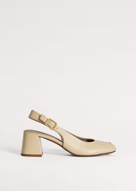 ME+EM Cream Occasion Slingback Heel