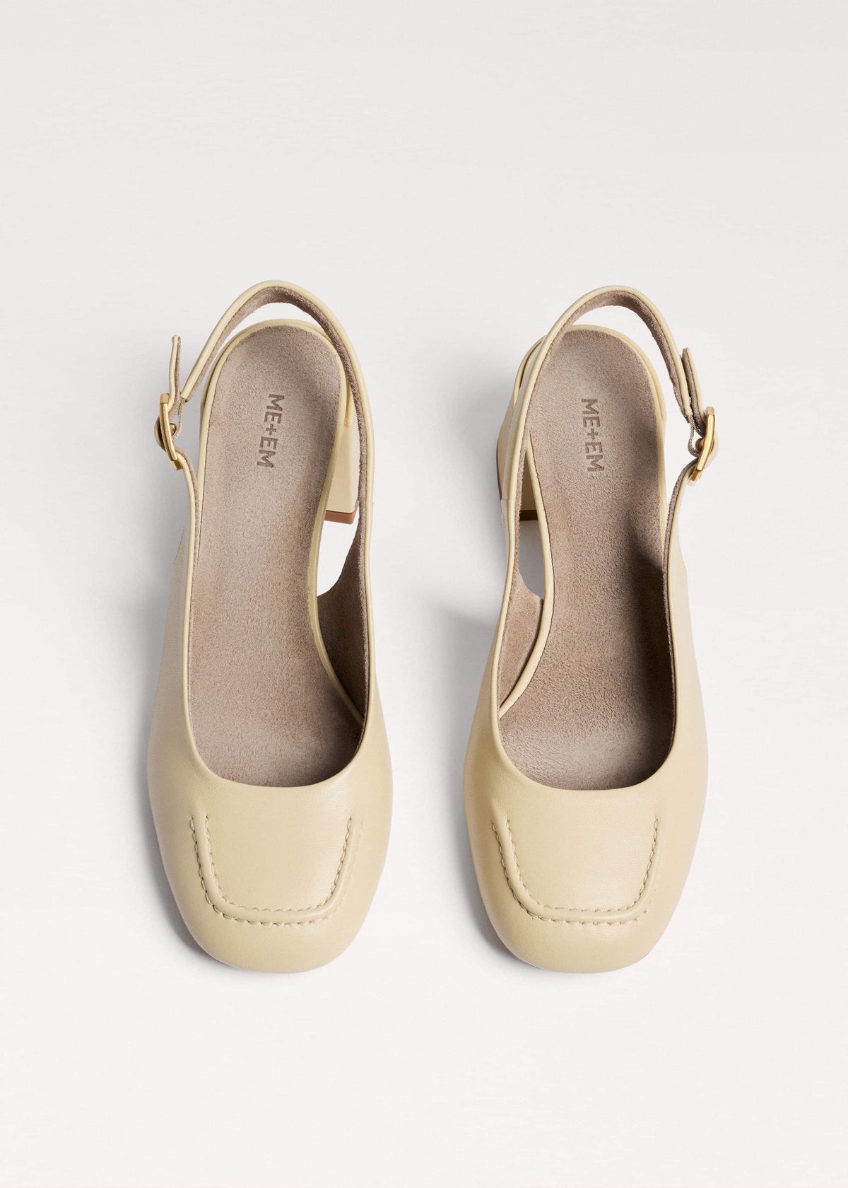 ME+EM Cream Occasion Slingback Heel