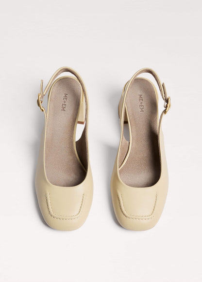 ME+EM Cream Occasion Slingback Heel