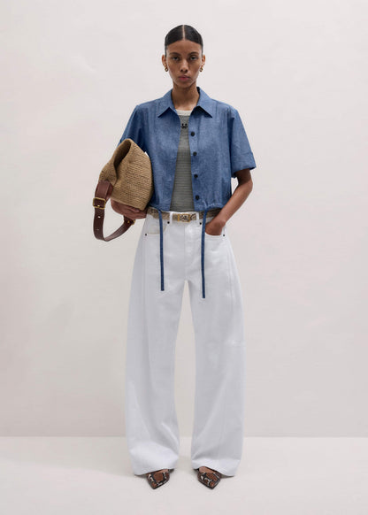 ME+EM Blue 2-in-1 Jumpsuit