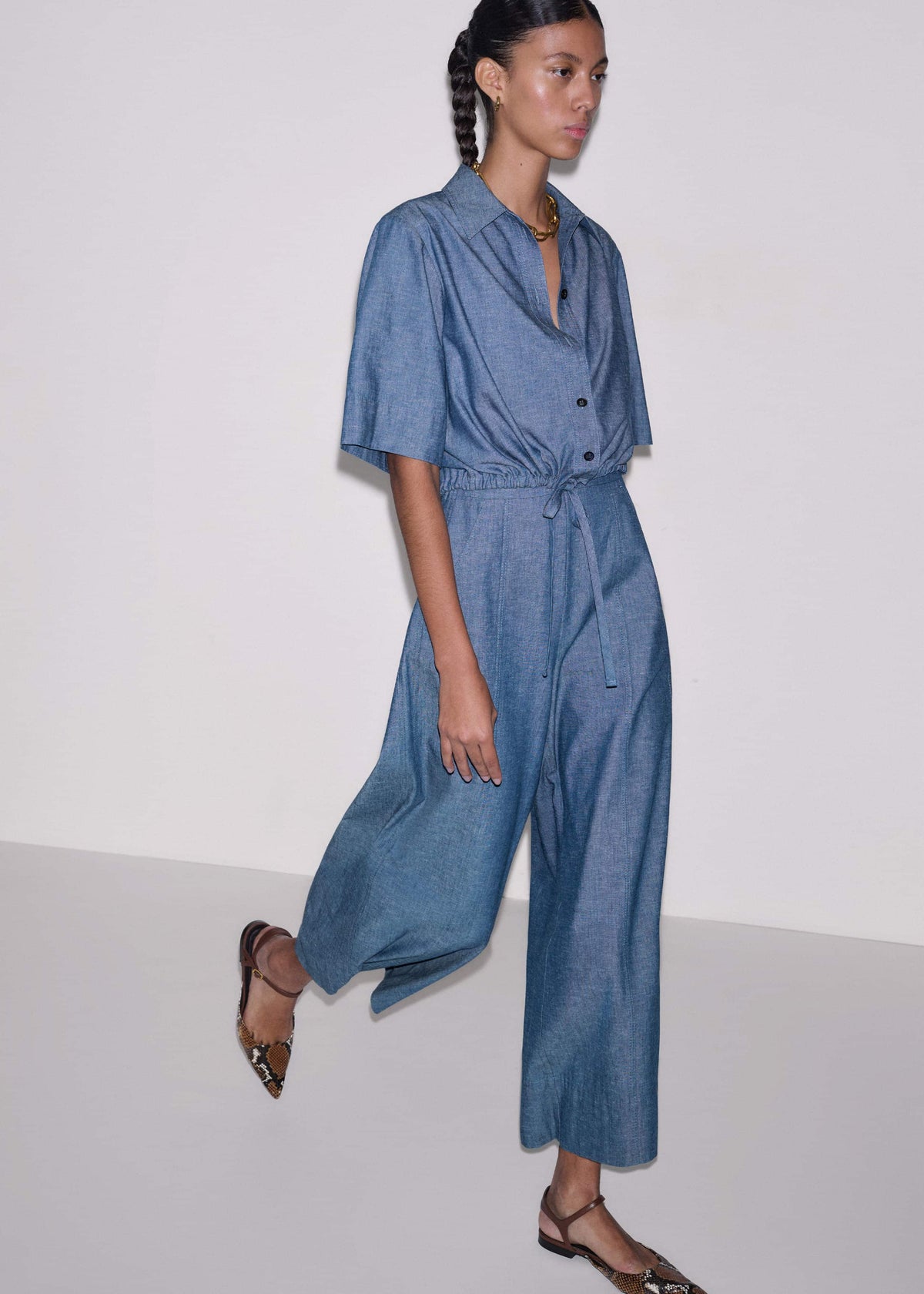ME+EM Blue 2-in-1 Jumpsuit