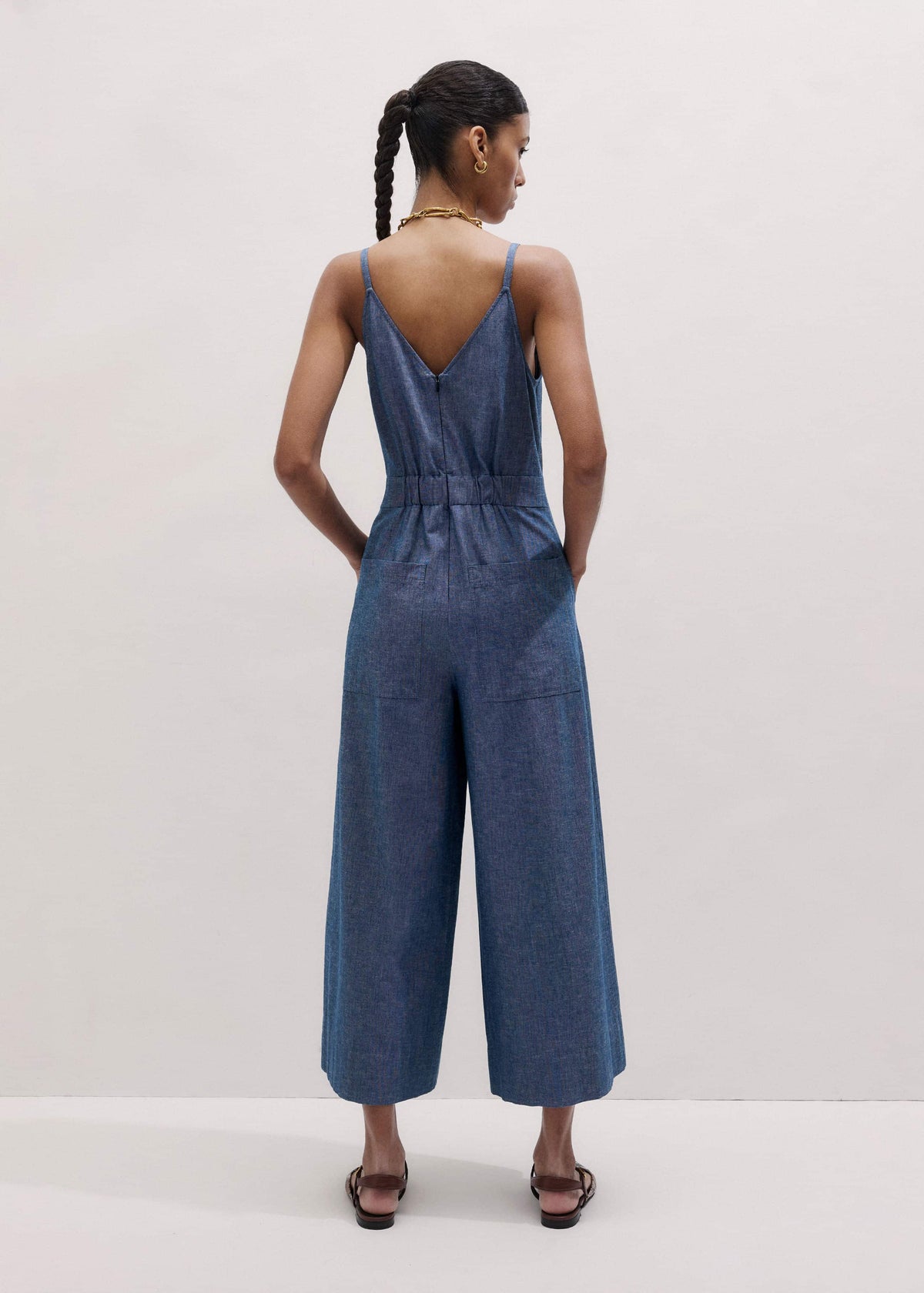 ME+EM Blue 2-in-1 Jumpsuit