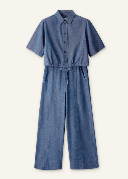 ME+EM Blue 2-in-1 Jumpsuit