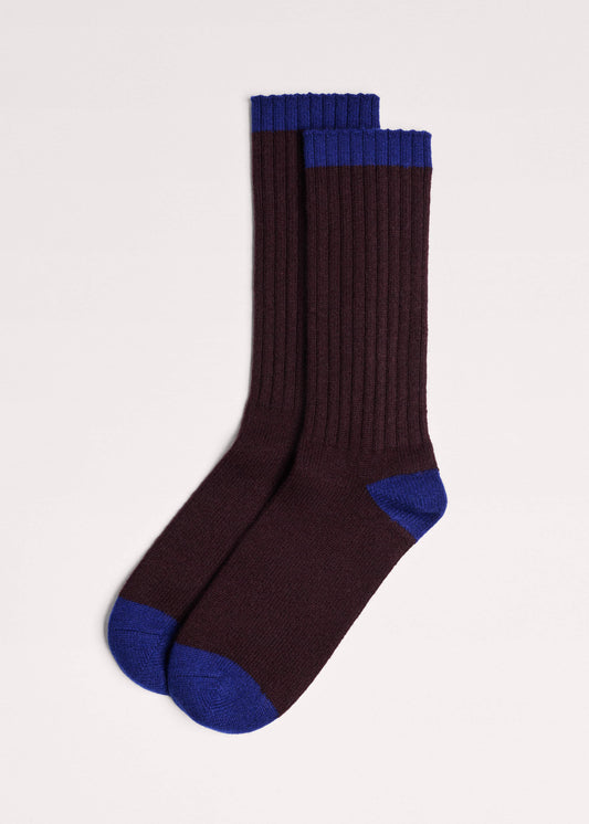 ME+EM Dark Brown Boot Sock