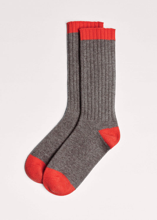 ME+EM Brown Boot Sock