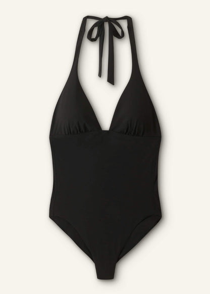 ME+EM Black Adjustable Halterneck Swimsuit