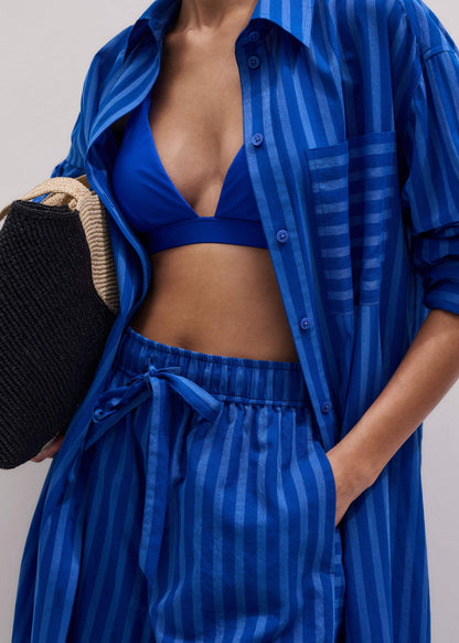 ME+EM Blue Striped Beach Set