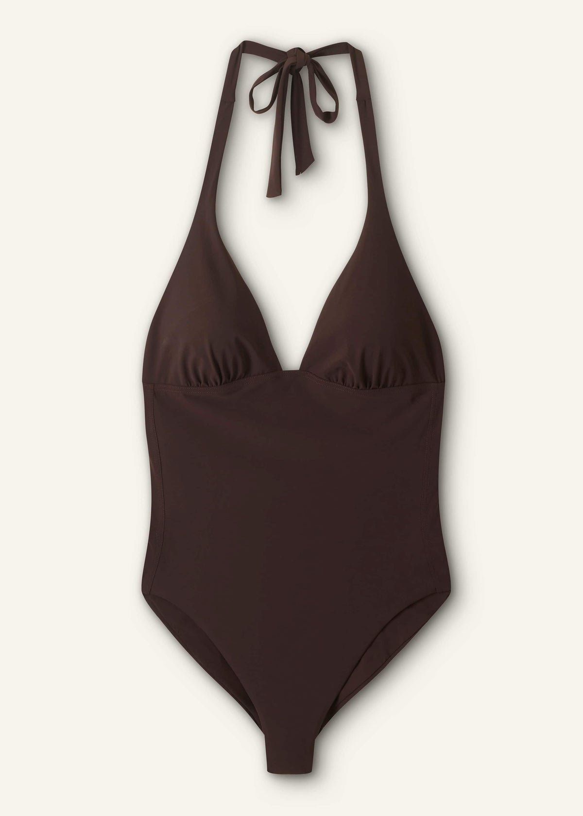 ME+EM Brown Adjustable Halterneck Swimsuit