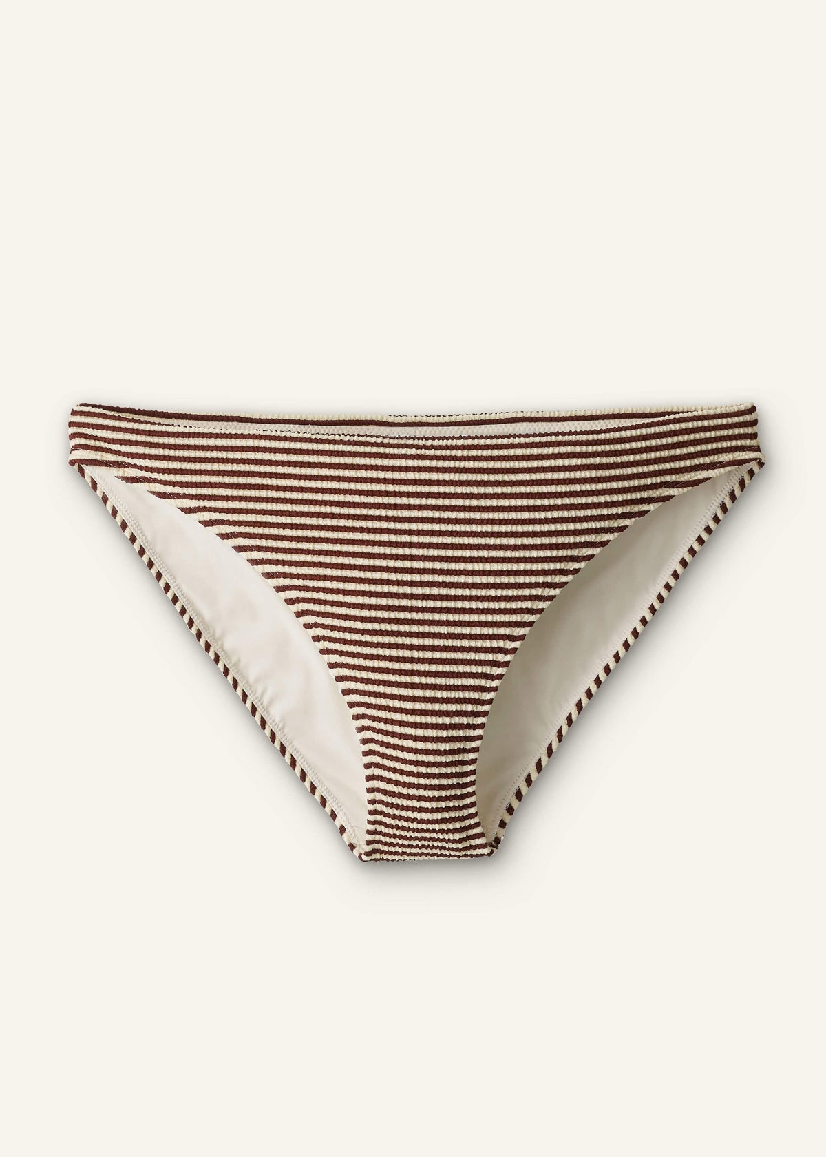 ME+EM Cinnamon Brown Striped Bikini Bottom