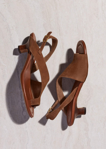ME+EM Brown Asymmetric Heel