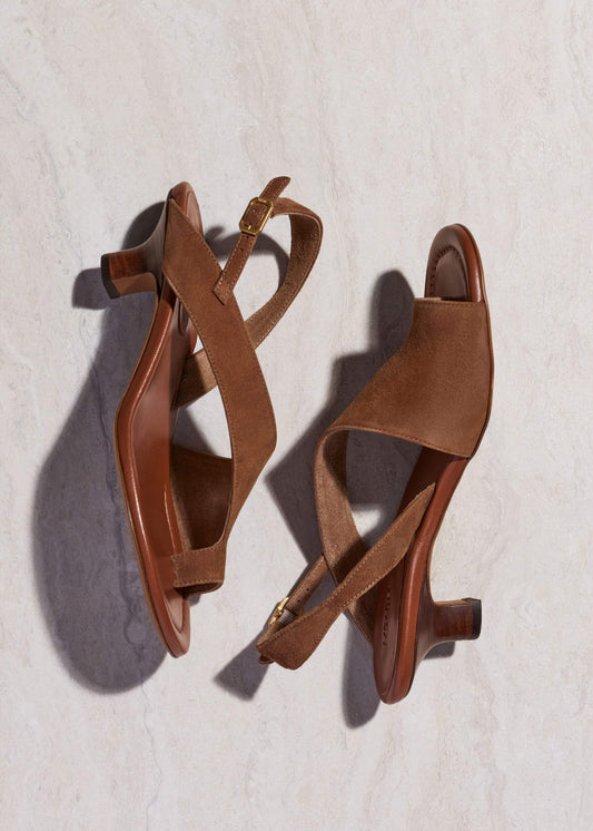 ME+EM Brown Asymmetric Heel