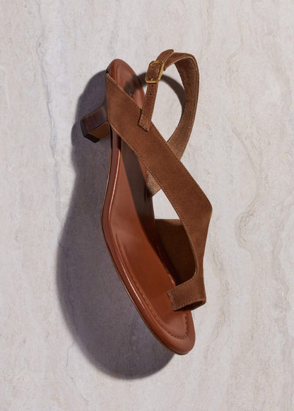 ME+EM Brown Asymmetric Heel