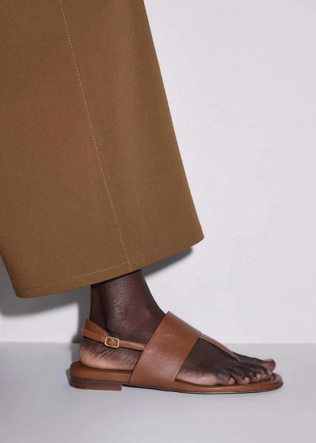 ME+EM Brown Minimal Sandal