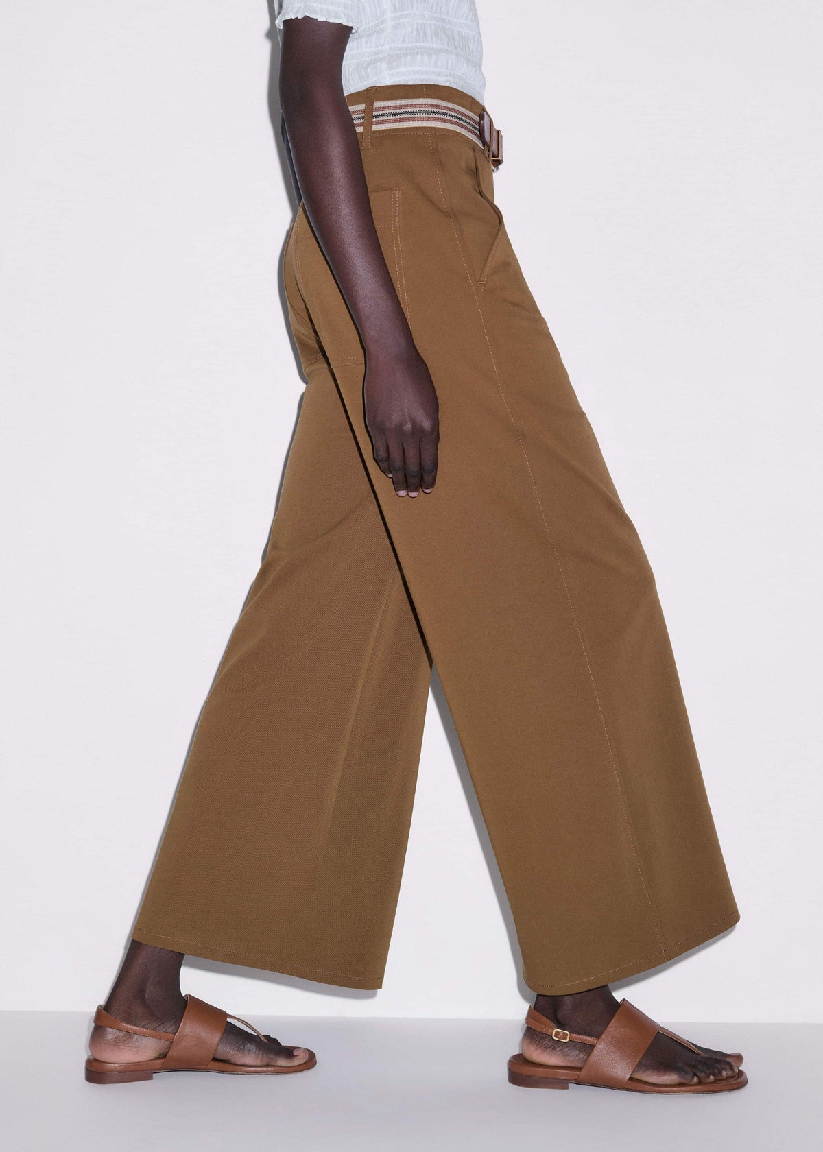 ME+EM Brown Minimal Sandal