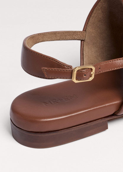 ME+EM Brown Minimal Sandal