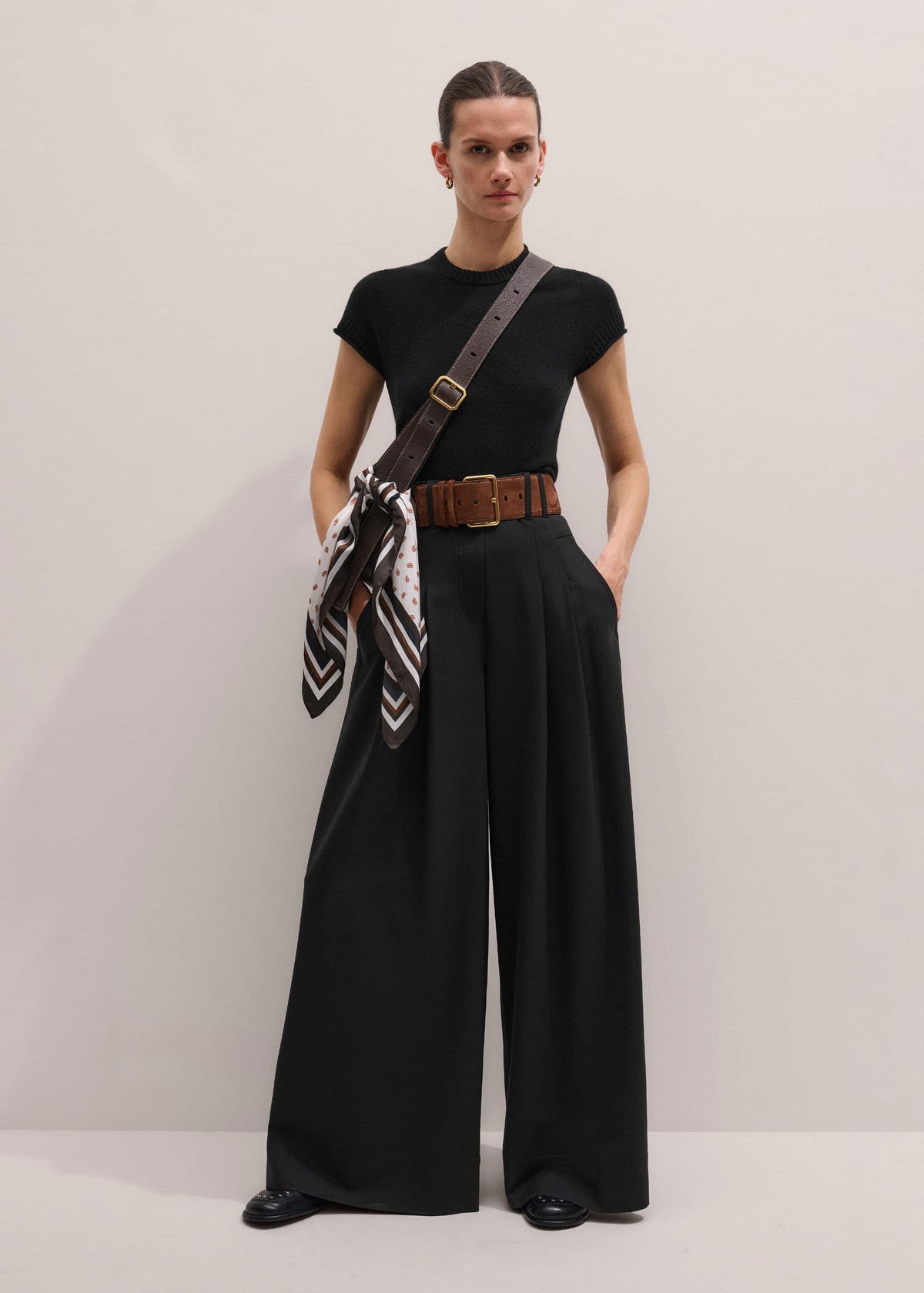 ME+EM Black Stud Travel Loafer