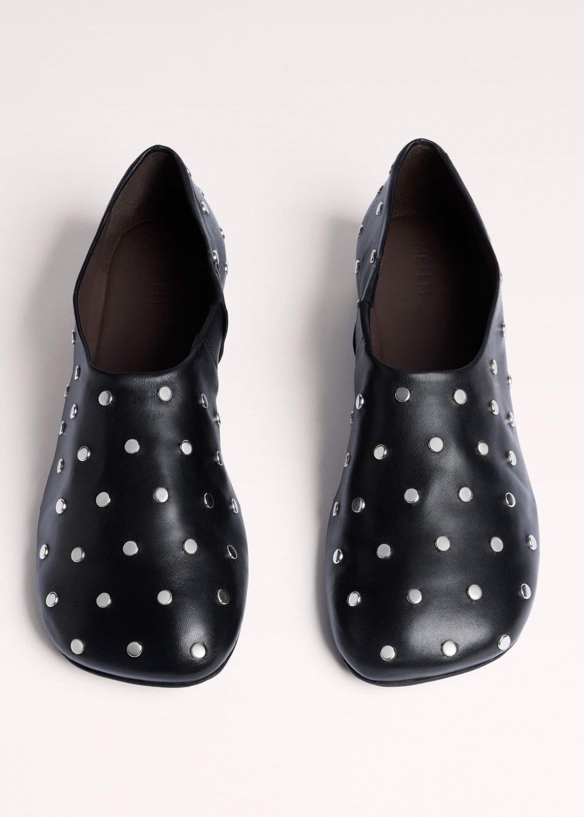 ME+EM Black Studded Slipper
