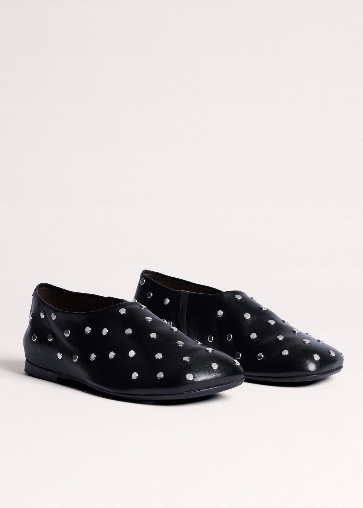 ME+EM Black Studded Slipper