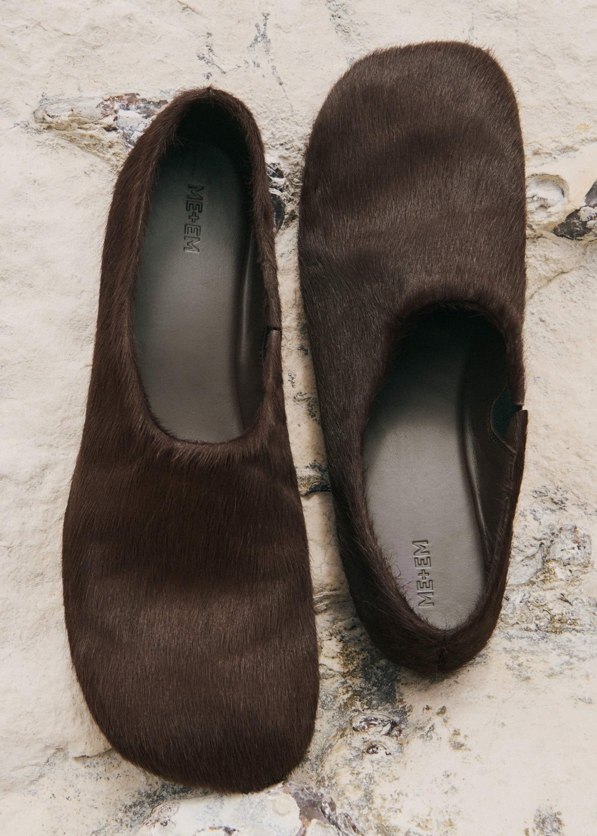 ME+EM Brown Asymmetric Slipper