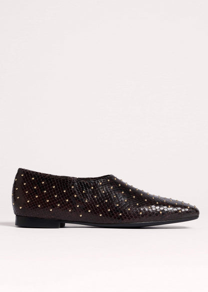 ME+EM Brown Square Toe Slipper