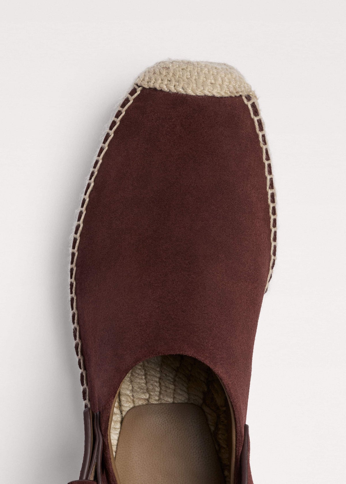 ME+EM Dark Cinnamon Suede Slingback Espadrille