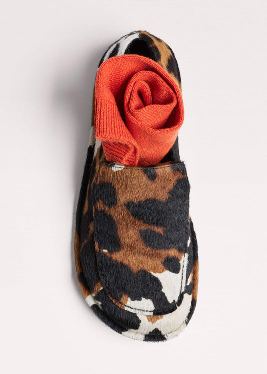 ME+EM Brown Cow Print Travel Loafer