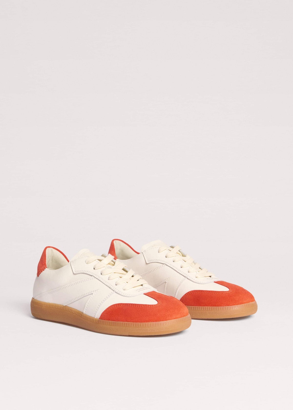 ME+EM White + Orange Retro Trainer