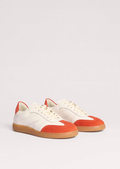 ME+EM White + Orange Retro Trainer
