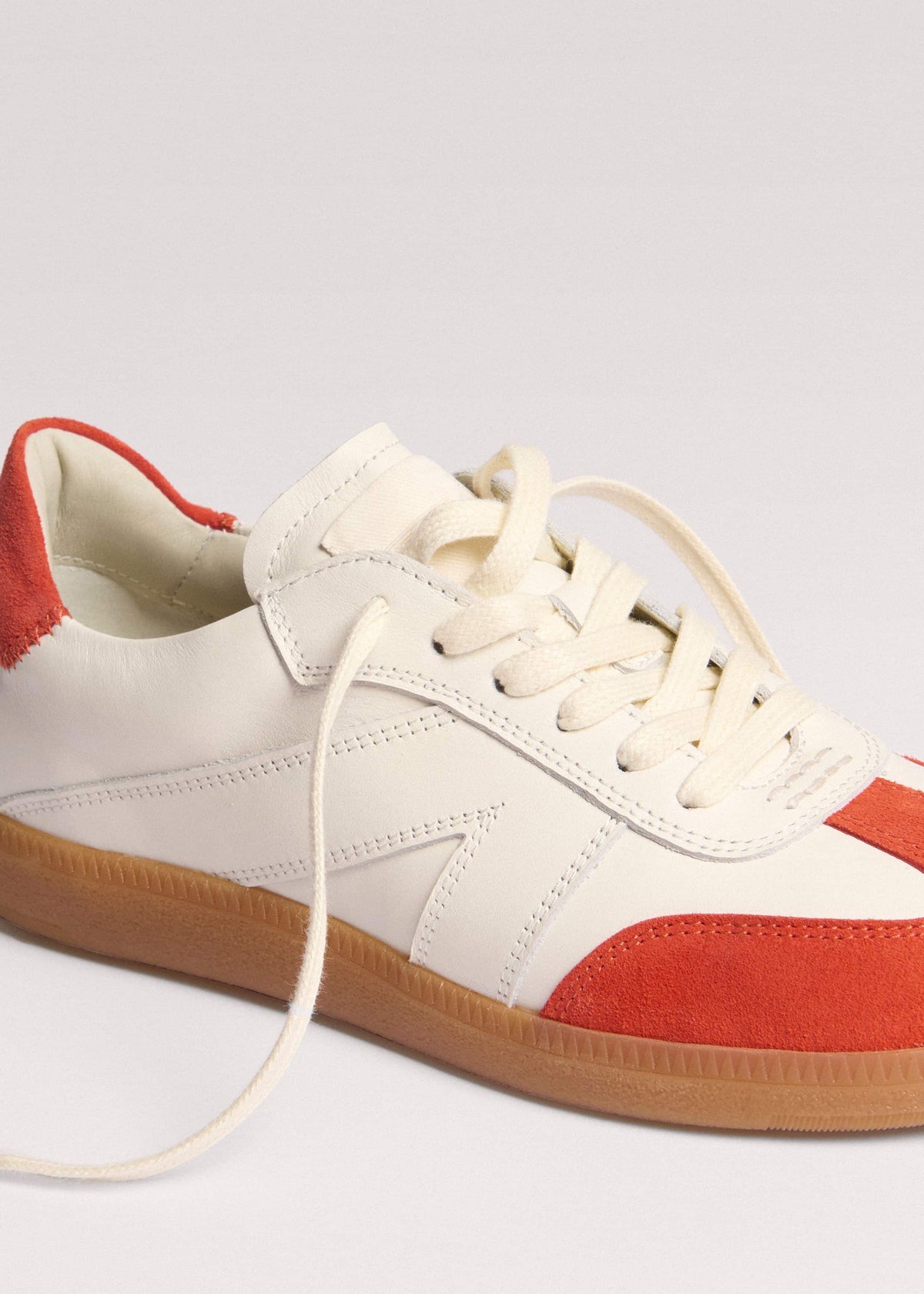 ME+EM White + Orange Retro Trainer