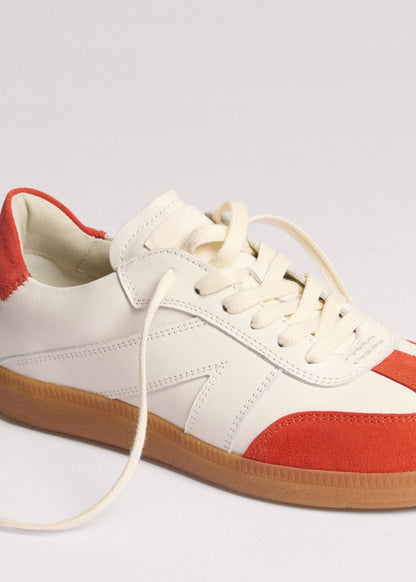 ME+EM White + Orange Retro Trainer