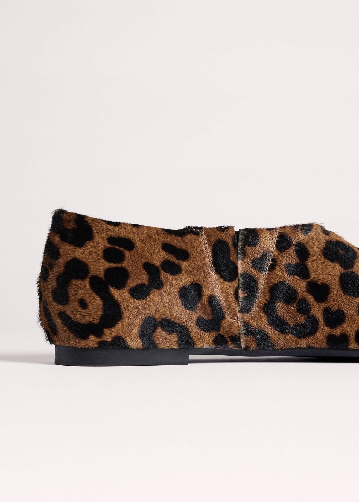 ME+EM Dark Brown Leopard Print Asymmetric Slipper