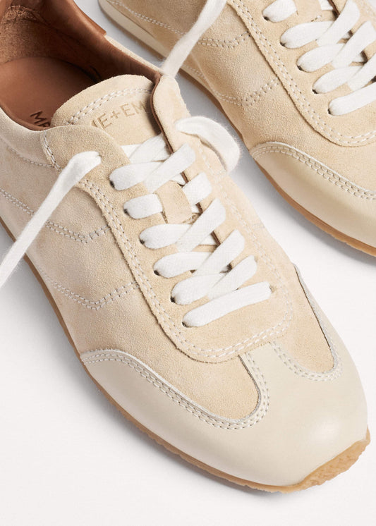 ME+EM Latte Retro Runner Sneaker
