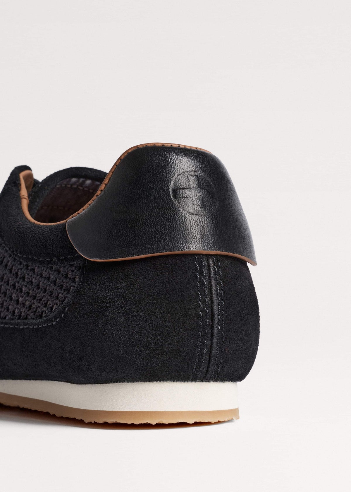 ME+EM Black Mesh Retro Runner Sneaker