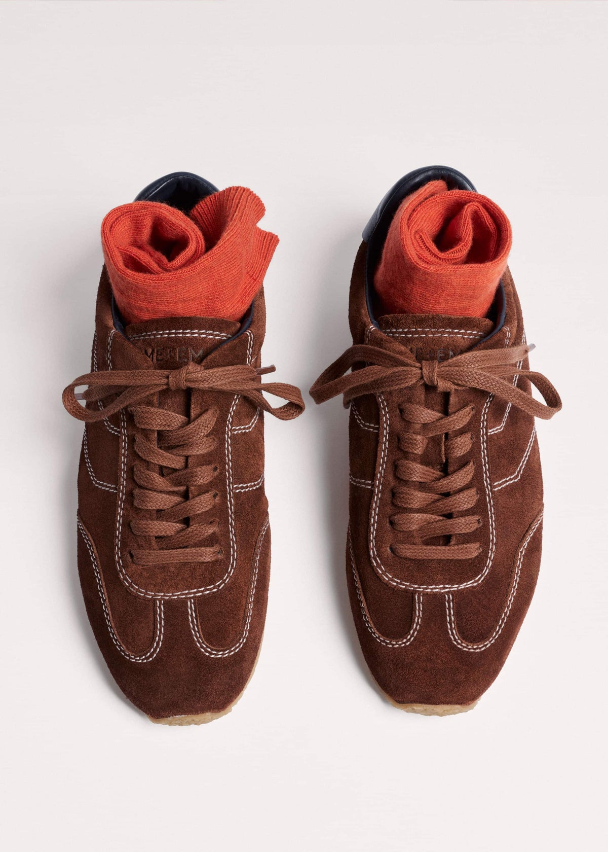 ME+EM Brown Retro Runner Sneaker