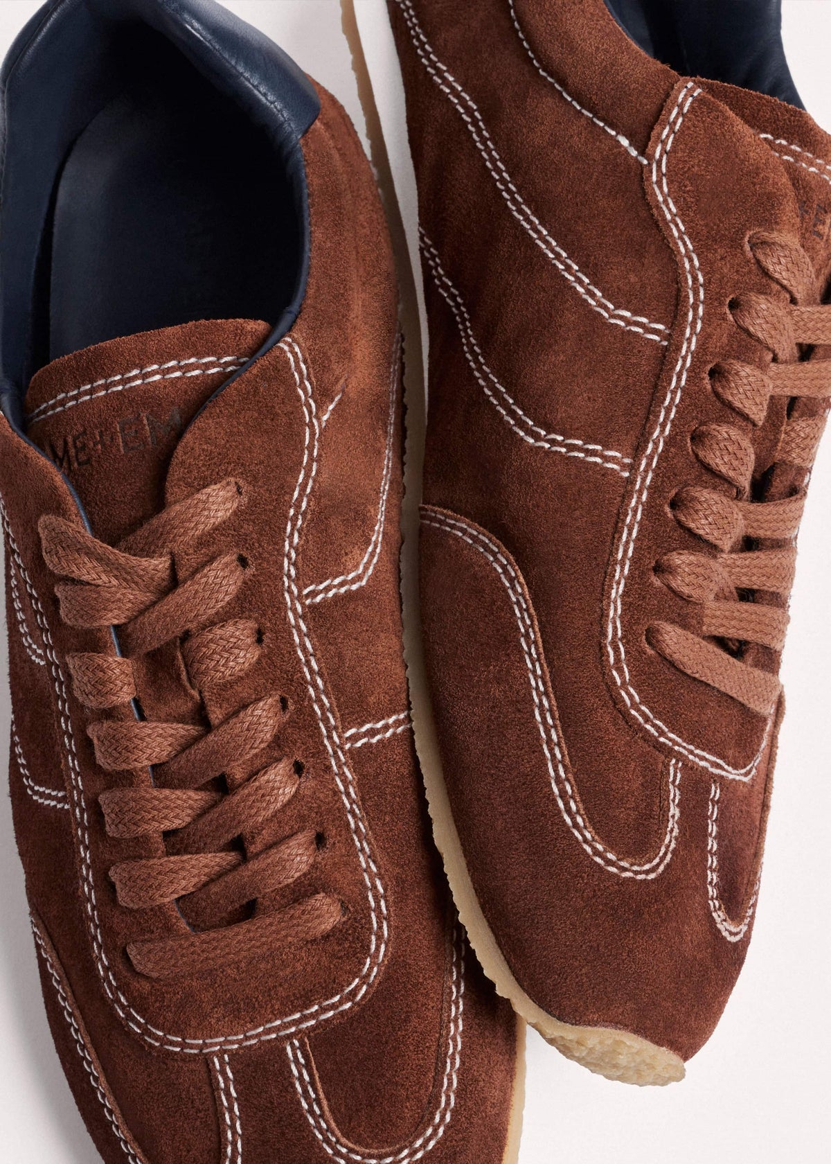 ME+EM Brown Retro Runner Sneaker