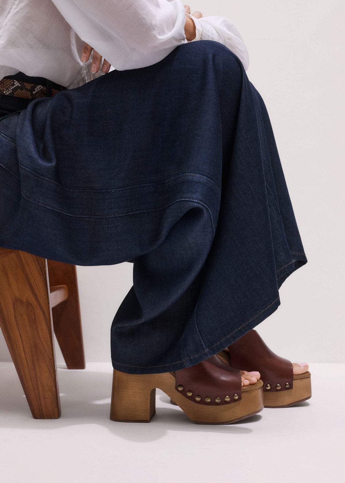 ME+EM Dark Brown High Front Clog