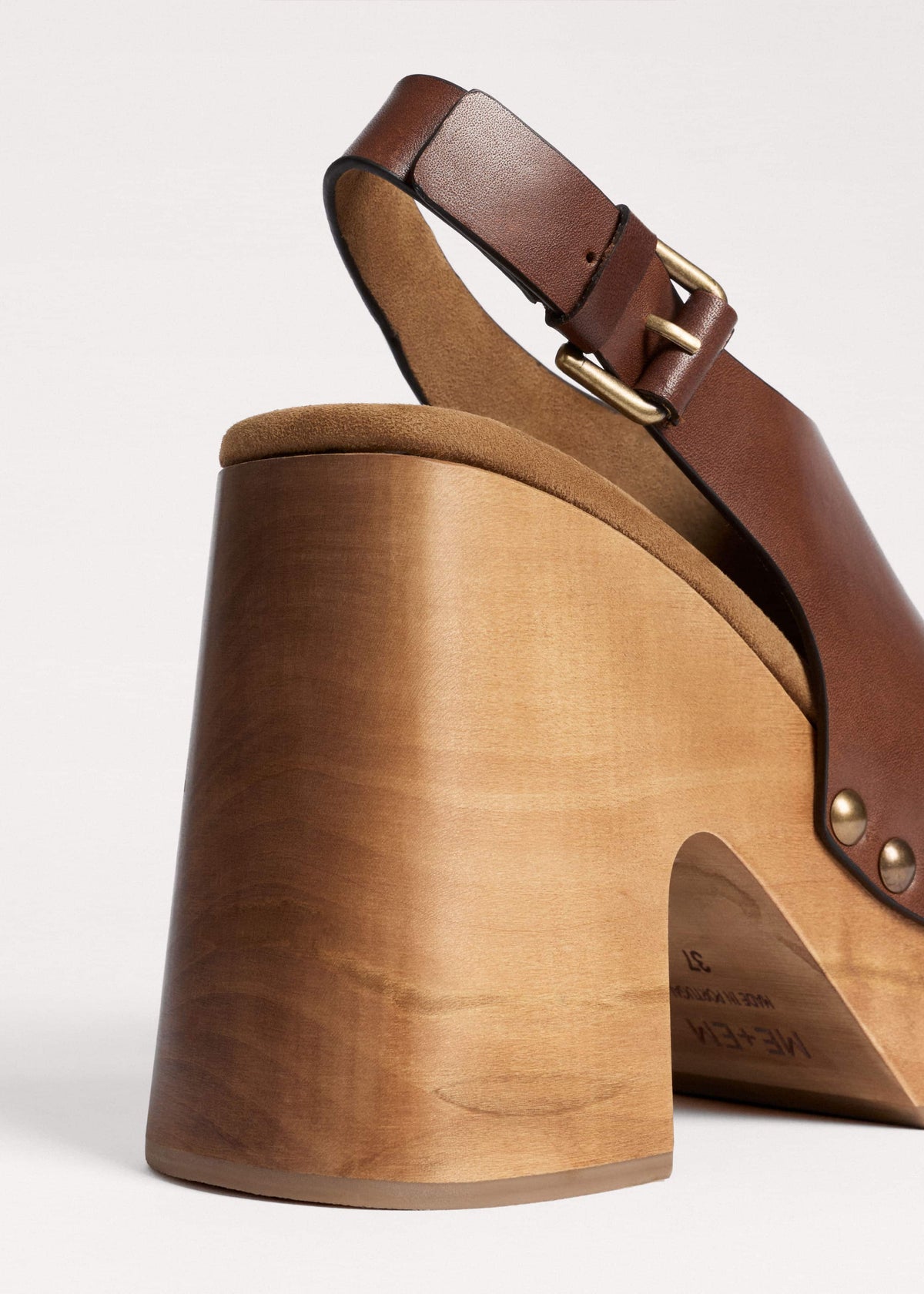 ME+EM Dark Brown High Front Clog