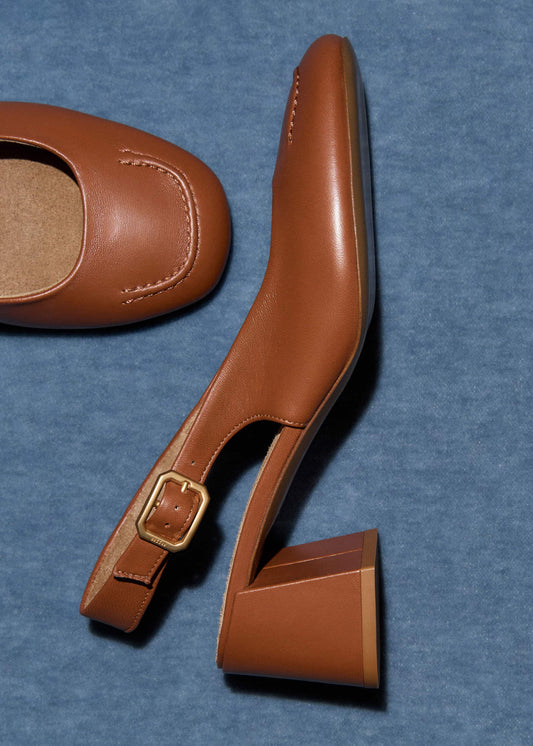 ME+EM Brown Occasion Slingback