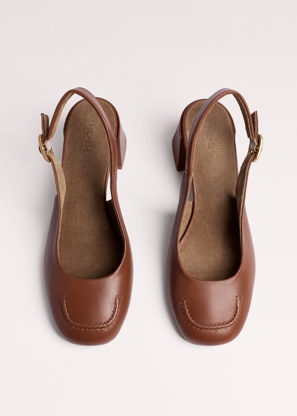 ME+EM Brown Occasion Slingback
