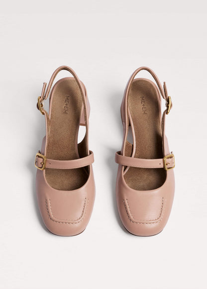 ME+EM Pink Mary Jane Slingback