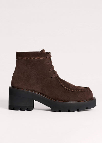 ME+EM Brown Chunky Lace Up Ankle Boot